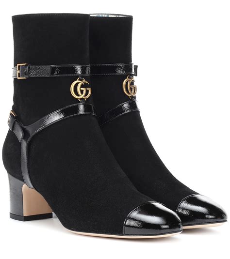 gucci suede ankle boots women|Gucci combat boots for women.